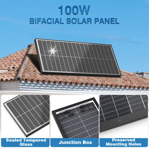 Panneau solaire monocristallin rigide Rvpozwer de qualité A, 100 W, demi-cellule, 22 % d'efficacité, garantie 25 ans, en stock, prix d'usine, vente chaude - Product Image 2