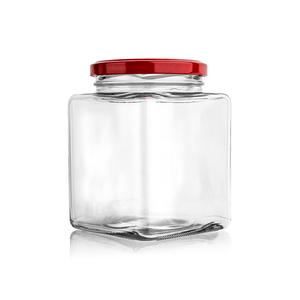Vente en gros de pots en verre carrés vides pour miel, <span class=keywords><strong>confiture</strong></span>, etc. (100 ml, 250 ml, 380 ml) - Product Image 3