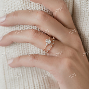 1 Carat Oval Cut Moissanite Engagement Ring for <b>Women</b> in Rose Gold GRA Certified CustomdiamJewel Brand India Wholesale Price - Product Image 6