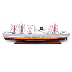 El fabricante de Gia Nhien aprueba el diseño personalizado MOQ bajo SEINE LLOYD BUQUE DE CARGA GENERAL con grúas-Modelo de barco de alta calidad - Product Image 1