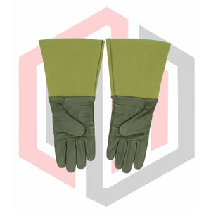 Gants de jardinage pour femmes/hommes - Gants de sécurité en cuir de vachette anti-épines, protection anti-coupure, couleurs rose/bruyère, longs avant-bras - Product Image 5