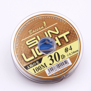 Bocean senar pancing lampu matahari 100m, senar pancing Emas oranye tahan lama kinerja tinggi - Product Image 1
