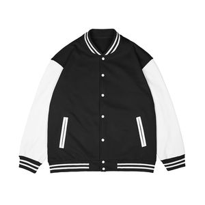 2025 Vestes universitaires pour hommes avec logo personnalisé Manches en cuir Broderie en chenille Vestes universitaires de haute qualité OEM Baseball Letterman - Product Image 3