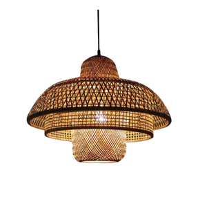 Top vente rotin suspendu Design classique lampes suspendues matériel rotin Villa appartement éclairage à la maison décor accessoire - Product Image 4