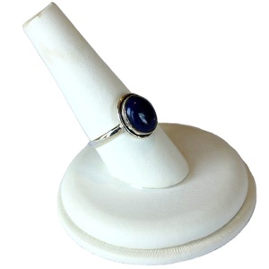 Natural <b>Lapis</b> <b>Lazuli</b> Gemstone <b>Ring</b> 925 Silver Women Party Customizable OEM Channel Technology Boutique Band Style - Product Image 6