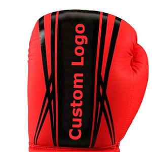 Gants de boxe MMA confortables conçus à la mode séchage rapide étiquette personnalisée cuir spécial multicolore pour la boxe sportive rouge - Product Image 3
