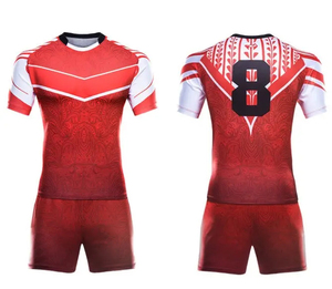 Nouvel uniforme de rugby en polyester 100% de qualité supérieure pour l'équipe et la conception de logo personnalisé et grande taille - Product Image 6