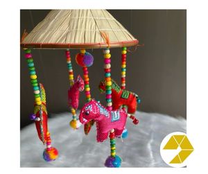 Carillons éoliens Offre Spéciale Non La avec éléphants et oiseaux en peluche pour la décoration intérieure Carillons éoliens Non La Design perlé ludique Expédition rapide - Product Image 2