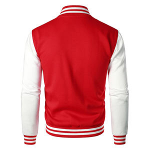 Chaqueta universitaria de béisbol personalizada para hombre de calle principal de lana bordada más vendida - Product Image 3