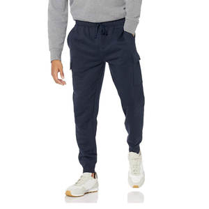 Pantalones de chándal de algodón polar de peso pesado 350GSM al por mayor, pantalones de chándal cálidos con patrón sólido, Jogger recto, ropa de calle diaria - Product Image 1