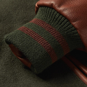 Chaqueta Bomber de Lona Vintage Personalizada, Estilo Pesado, Secado Rápido, con Parches de Chenilla Bordados, Corte Holgado - Product Image 6