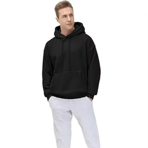 Sudadera con capucha de lana para hombre Sudadera con capucha de ajuste Regular Ultra suave Bolsillos Invierno 100% Sudadera con capucha con cordón de algodón - Product Image 1