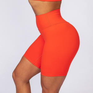 Fournisseur d'usine Shorts de sport de yoga pour femmes, shorts de yoga d'entraînement de taille haute de fitness - Product Image 4