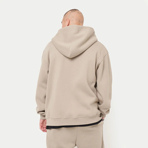 2025 hombres cómodos hombros caídos peso pesado gris ácido lavado con capucha 470 Gsm invierno venta al por mayor OEM con logotipo personalizado - Product Image 5