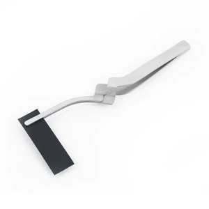 Pince à épiler en acier inoxydable, 2 pièces, droite, incurvée, articulée, instruments chirurgicaux manuels pour soins dentaires - Product Image 4