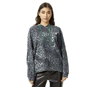 Sweat-shirt à capuche oversize pour femme, streetwear d'hiver, avec impression de logo personnalisé, coton écologique à séchage rapide - Product Image 1