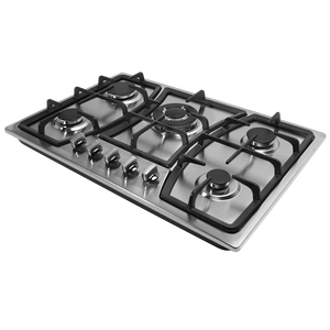 Estufa de gas de 5 quemadores, de acero inoxidable, duradera, a prueba de agua, de bajo consumo, para uso doméstico, 1 año de garantía. - Product Image 2