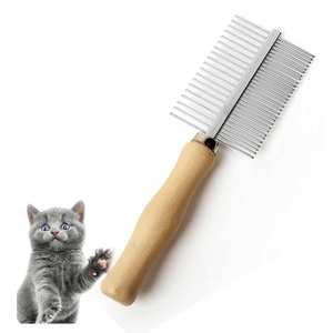 Peine para Mascotas Plegable y Duradero, Fácil de Usar, con Tecnología Láser para Uso Doméstico, Acero Inoxidable de Alta Calidad para Pelo Grueso y Enredado - Product Image 1