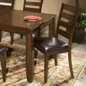 ชุดโต๊ะอาหารไม้สไตล์มินิมอล Jilian สีน้ำตาล - Product Image 3