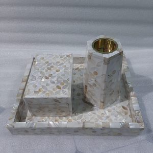 Fabricant indien de parfums Bakhoor, ensemble de plateau et de brûleur à encens en nacre, ensemble de Bakhoor en nacre Mubkara, brûleur à Oud - Product Image 6