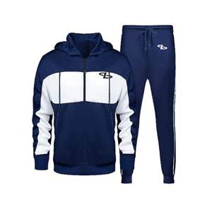 Último diseño personalizado de los hombres de lana de ajuste deportivo chándal liso chándal para hombres - Product Image 5