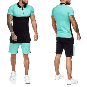 2024 yeni giyim erkek gömlek yaz setleri kısa Set 2 parça erkek spor giyim seti erkekler için iki parçalı abd boyutu spor Fitness koşu