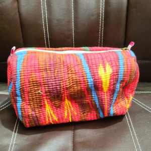 ชุดผ้าคอตตอน3ชิ้นกระเป๋าเครื่องสำอางเดินทางผ้าปิดซิปลายผลไม้เป็นมิตรต่อสิ่งแวดล้อม - Product Image 2