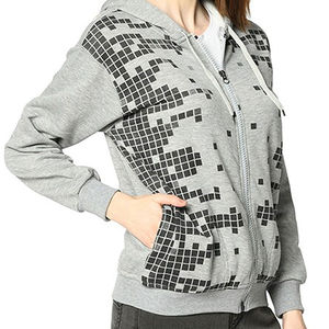 Sudadera de manga larga con capucha para mujer, Jersey transpirable de algodón/poliéster, diseño recortado, estampado frontal, ropa deportiva de invierno XS - Product Image 3