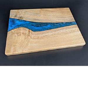Tabla de madera con combinación epoxi para cortar verduras, producto de cocina, para restaurante y cocina, novedad - Product Image 2