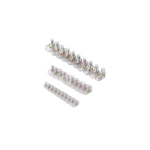 TERMINALES AISLADOS Tira de 10 polos Art. 7331, 7332, 7333, 7334 Flying With Cap En policarbonato Cuerpo: moplen y policarbonato - Product Image 1