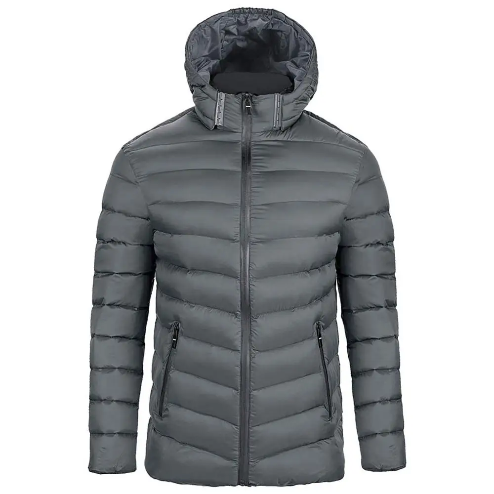 Men Water Resistant Quilted Puffer Jacket Winter Warm Pack Able Puffy Down Jacket Latest Quality Puffer Jacket Pakistan Made Raw