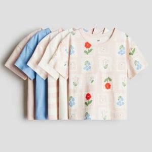 Camiseta de media manga para niñas Talla: Camisetas estampadas medianas para damas Camisetas estampadas de algodón 100% - Product Image 3