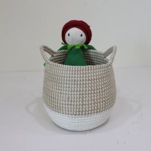 ตะกร้าเก็บของทรงกลมจากหญ้าทะเล - ดีไซน์หรูหราทันสมัยเป็นมิตรกับสิ่งแวดล้อม ผลิตในฮานอย - Product Image 6