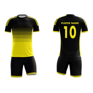 Conjunto de uniforme de fútbol sublimado personalizado camiseta de fútbol para hombre y pantalones cortos de poliéster transpirable ropa deportiva de entrenamiento - Product Image 4