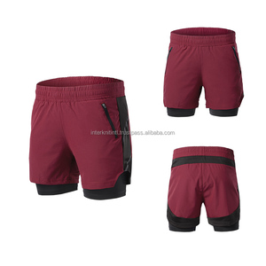 กางเกงวิ่งขาสั้นผู้ชายพิมพ์ลายด้านหน้า เอวสูง ซิปหน้า เหมาะสำหรับกีฬาฤดูร้อน ฟิตเนส โยคะ จ็อกกิ้ง ระบายอากาศได้ดี ใช้สำหรับปั่นจักรยาน - Product Image 6