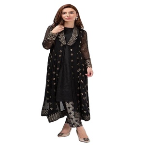 Kanya Fancy Garments IAN/PKSTNI Elegante Salwar Kameez de Novia con Bordado Pesado y Hermoso Trabajo ZARDOZI, Largo hasta el Suelo - Product Image 1
