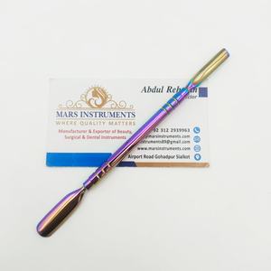 CUTICLE Pusher Trimmer Cutter <b>Remover</b> Pedicure Manicure <b>Nail</b> Art <b>Tool</b> Stainless Steel Reusable Dual Sided - Product Image 3