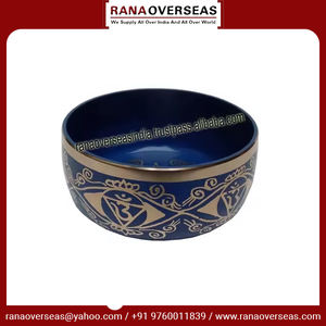 ชามร้องเพลงทองเหลืองของชาวทิเบตจักระทั้งเจ็ดโทนสีฟ้าสำหรับการฝึกโยคะบรรเทาความเครียดและการทำสมาธิในราคาที่ดีที่สุด - Product Image 6