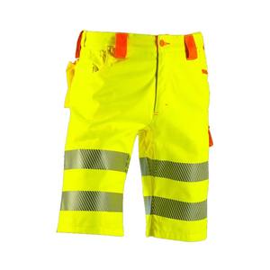 Venta al por mayor de alta visibilidad reflectante cargo multi bolsillos pantalones cortos de construcción de los hombres de alta visibilidad ropa de trabajo - Product Image 2