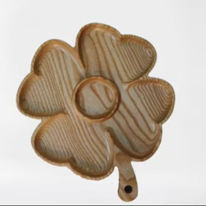 Handmade Premium Wooden Tray Vietnam Natural Hardwood <b>Household</b> for Kitchenwares Dining Catering Serving Decoration Wholesales - Product Image 1