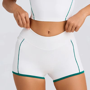Women's <b>Pocket</b> Yoga Shorts Quick Dry High Waist Running Fitness Shorts Summer Outdoor Leisure Fitness <b>Leggings</b> - Product Image 2
