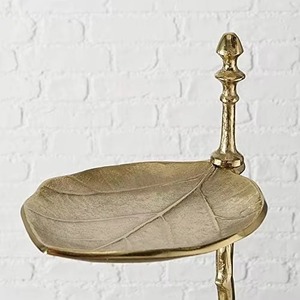 Présentoir à gâteau écologique à 3 niveaux en forme de feuille décoratif avec support pour fabricant et fournisseur indien - Product Image 5