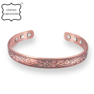 Bracelet en cuivre 100% de qualité supérieure pour femmes pour l'arthrite douleur inflammation douleurs articulaires problème de peau - Product Image 2