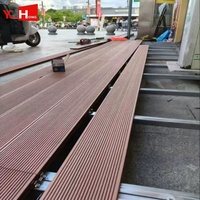 Planches de terrasse en composite solide WPC résistantes au gel et au dégivrage 150x25mm pour extérieur