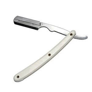Nouveau rasoir jetable à poignée en plastique solide argent brillant polonais coupe lisse rasage rasoir lame modifiable nouveau barbier en plastique - Product Image 3