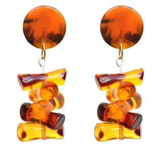 Pendientes de gota de moda india de calidad antigua superior Pendientes de Woodan de último diseño para venta al por mayor - Product Image 5