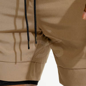 กางเกงขาสั้นออกกำลังกายผ้าฝ้าย 100% แห้งเร็ว เป็นมิตรกับสิ่งแวดล้อม คุณภาพสูง ดีไซน์ล่าสุด ราคาประหยัด พร้อมโลโก้สั่งทำ - Product Image 6