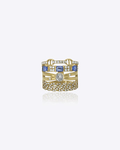 Anillo de Diamantes Polki de Oro de 9K Personalizado para Mujer, Joyería Fina, Anillo de Lujo Tradicional para Novia, Compromiso, Boda, Fiesta - Product Image 1