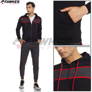 ชุดวอร์มสำหรับผู้ใหญ่ชุดใส่วิ่งสีพื้นดีไซน์แตกต่างกัน OEM - Product Image 6