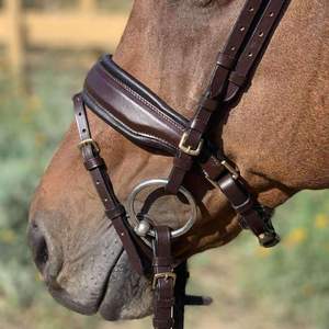 Brida para Caballo SidePull de Cuero Genuino - Tamaño y Logotipo Personalizables, Diseños Personalizados - Product Image 2